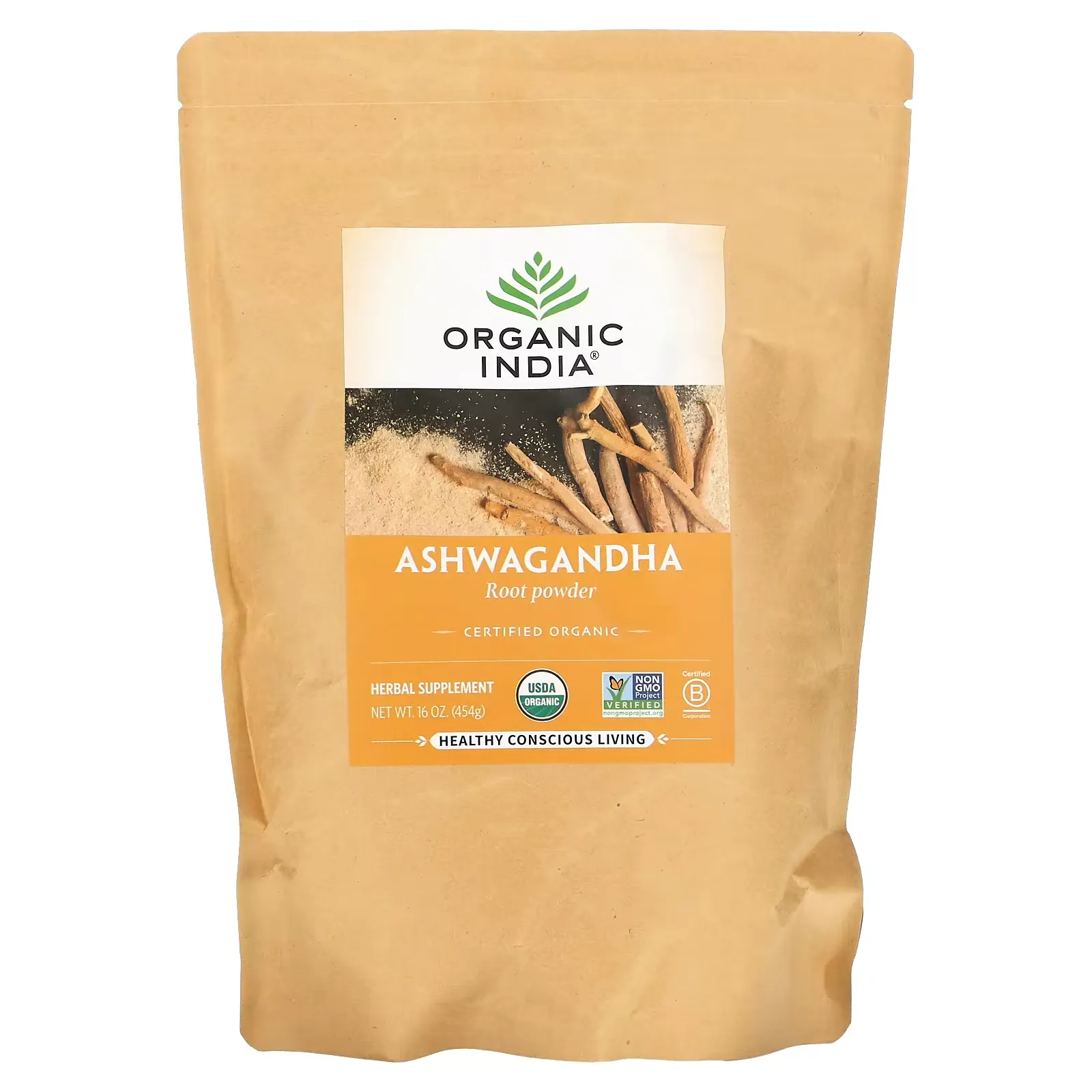 Ashwagandha Root Powder, 16 oz (454 g)