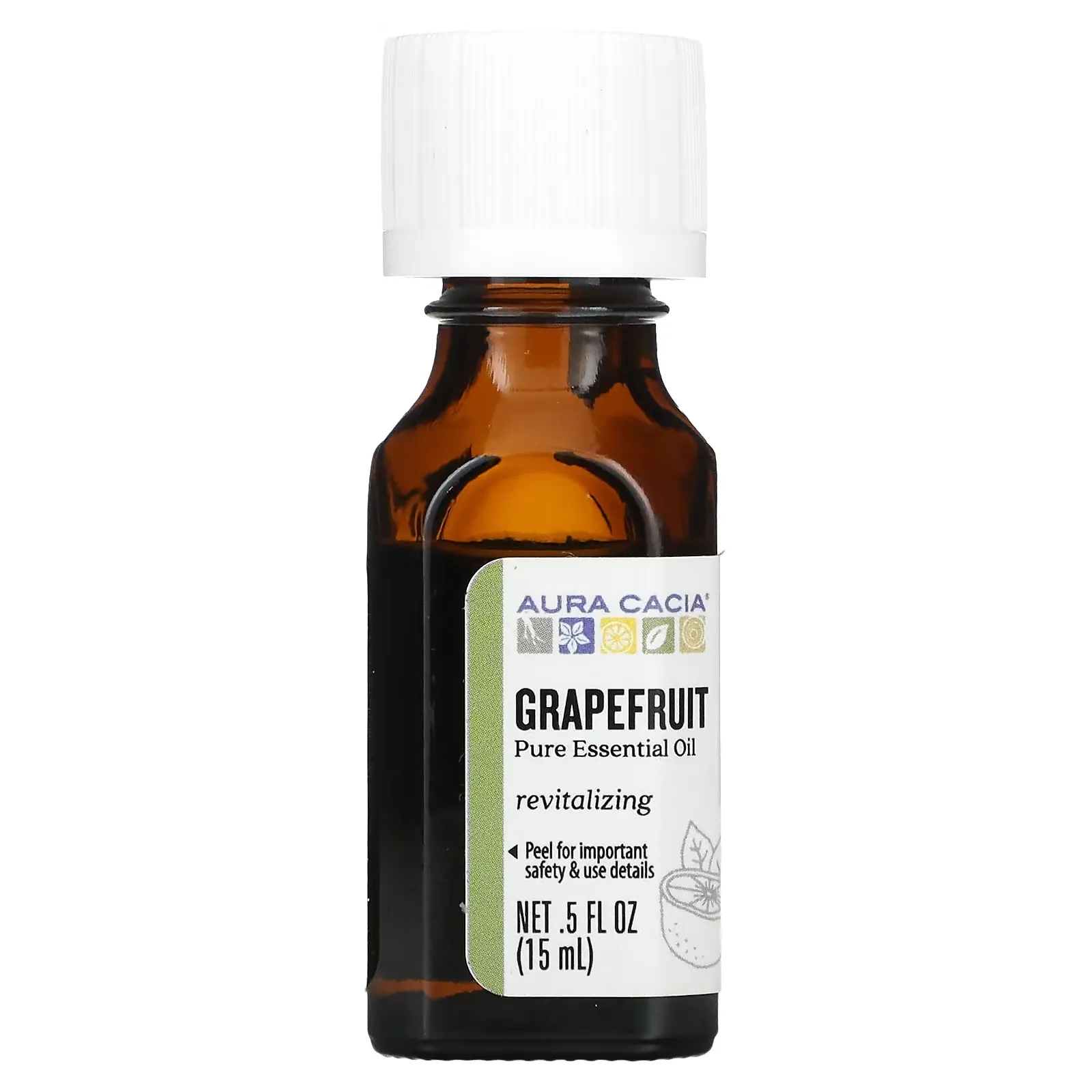 Pure Essential Oil, Grapefruit, 0.5 fl oz (15 ml)