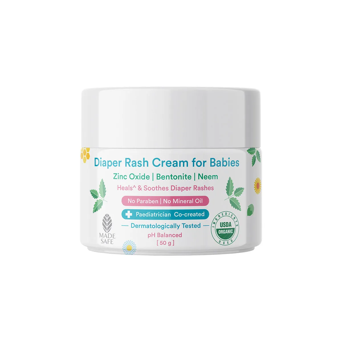 BabyChakra Diaper Rash Cream, Treats & Prevents Rash Non-Sticky Formula, Deep Nourishment