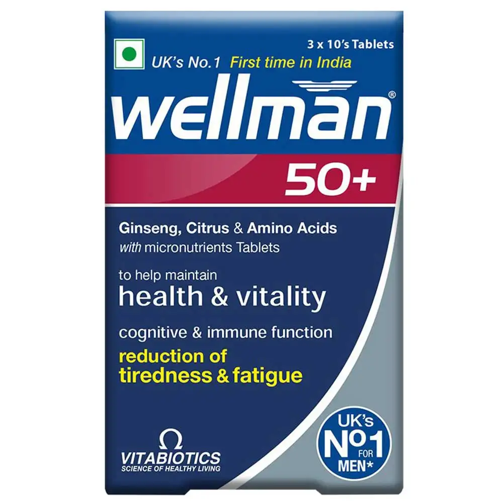 Wellman 50+ - Health Supplements,  Unflavoured  30 tablet(s)