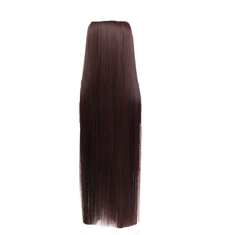 Artifice 5 Clip Super Extra Long 36 Straight Hair Extension - Maroon Highlights