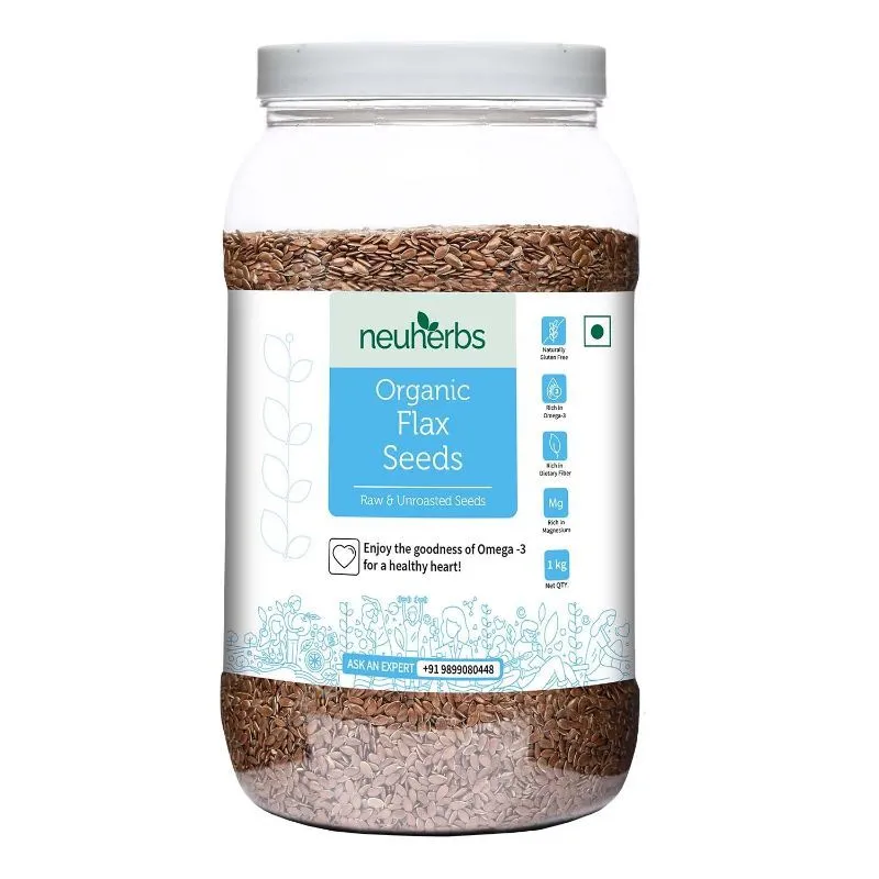 Neuherbs Organic Raw Unroasted Flax Seeds