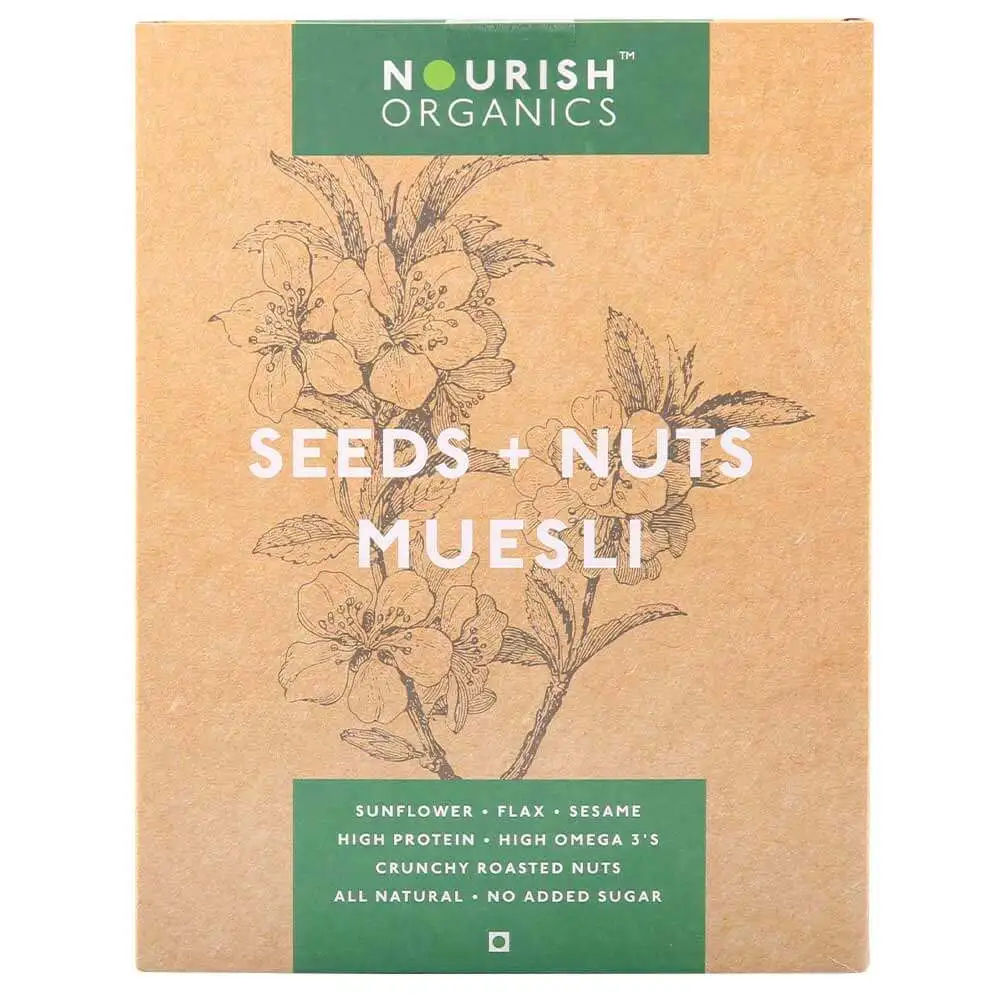 Nourish Organics Seeds & Nuts Muesli,  0.3 kg  Unflavoured