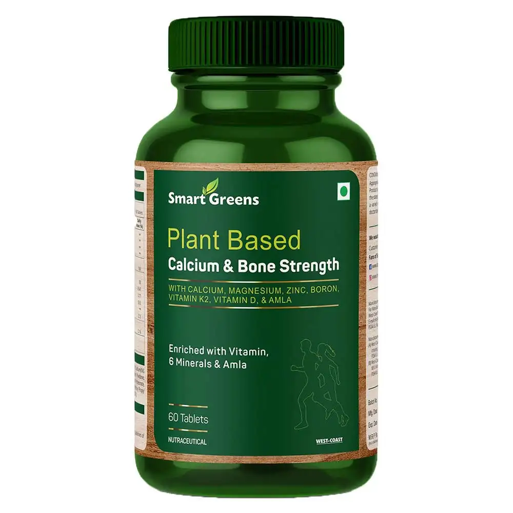 Smart Greens Plant Based Calcium,  60 tablet(s)  Unflavoured