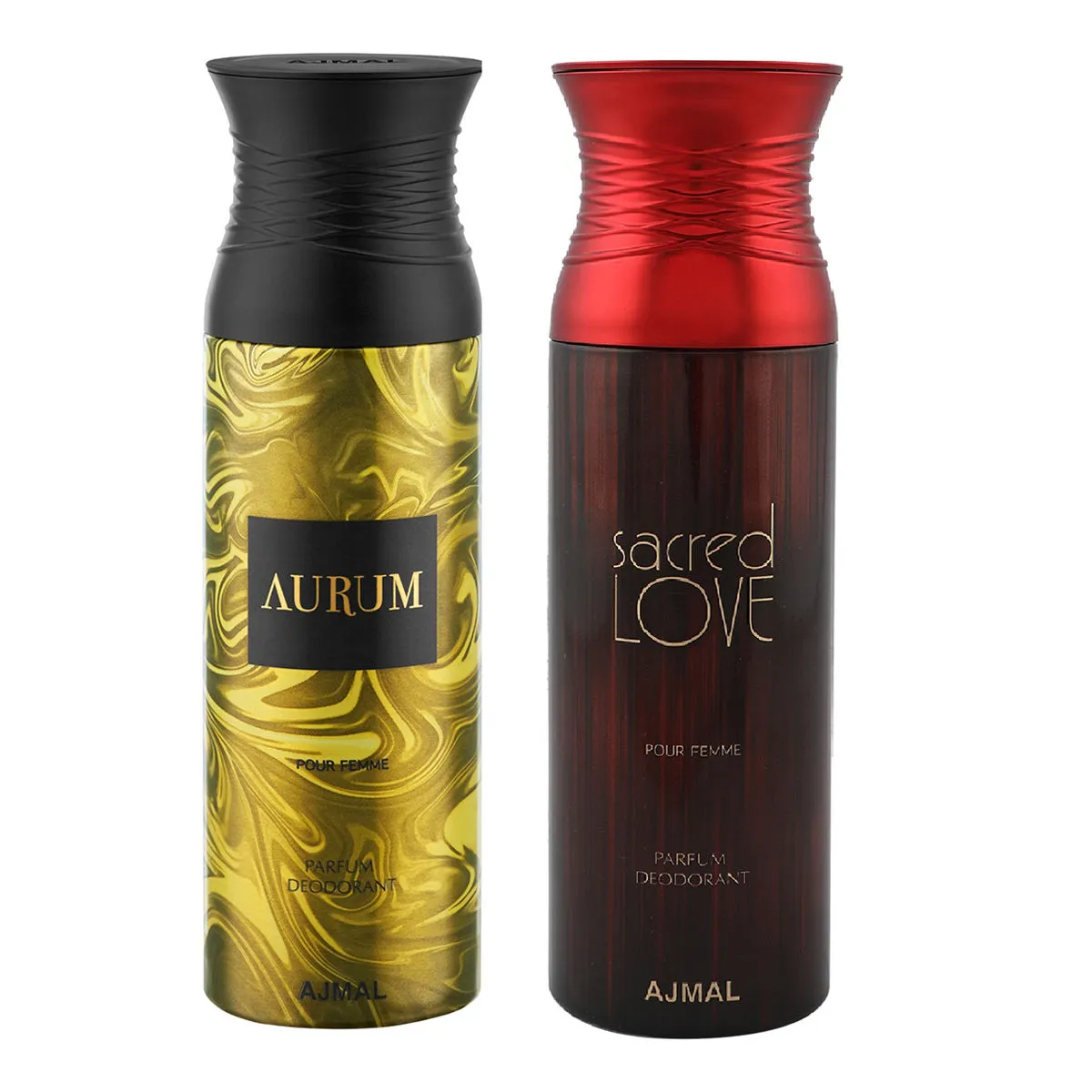 Ajmal Aurum & Sacred Love Parfum Deodorant Spray For Women - Pack Of 2