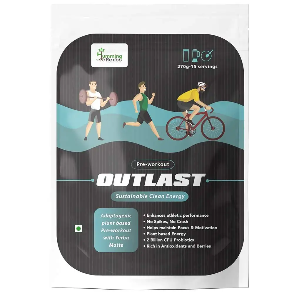 Humming Herbs Pre-Workout Outlast,  0.59 lb  Berry-Orange