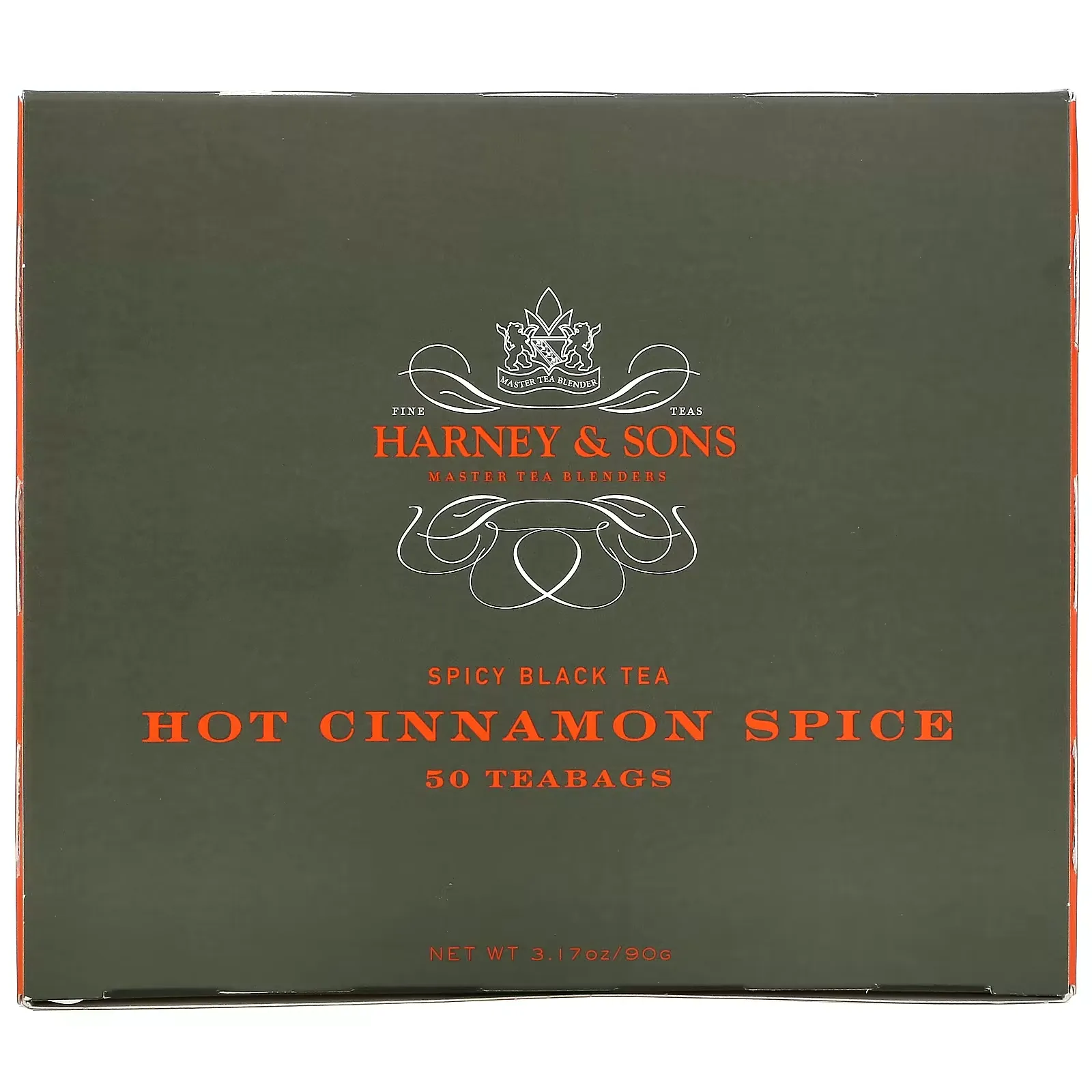 Spicy Black Tea, Hot Cinnamon Spice, 50 Tea Bags, 3.17 oz (90 g)