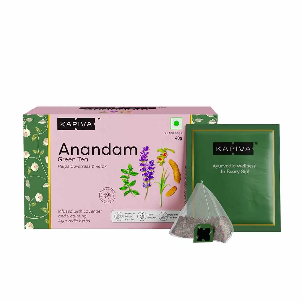 Kapiva Anandam Green Tea,  20 Tea Bag(s)  Unflavoured