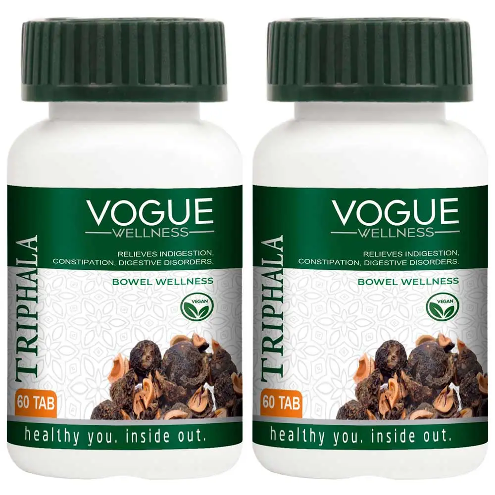 Vogue Wellness Triphala - Pack of 2,  60 tablet(s)