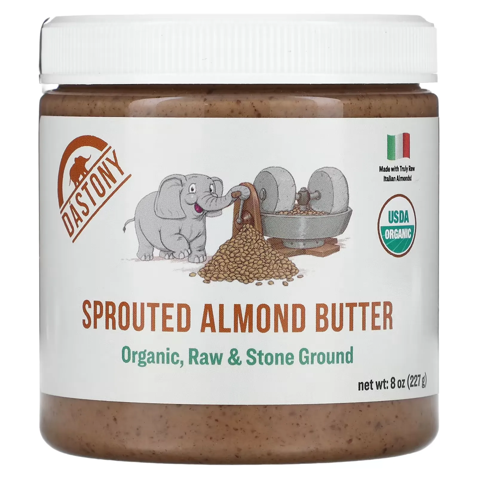 Organic Sprouted Almond Butter, 8 oz (227 g)