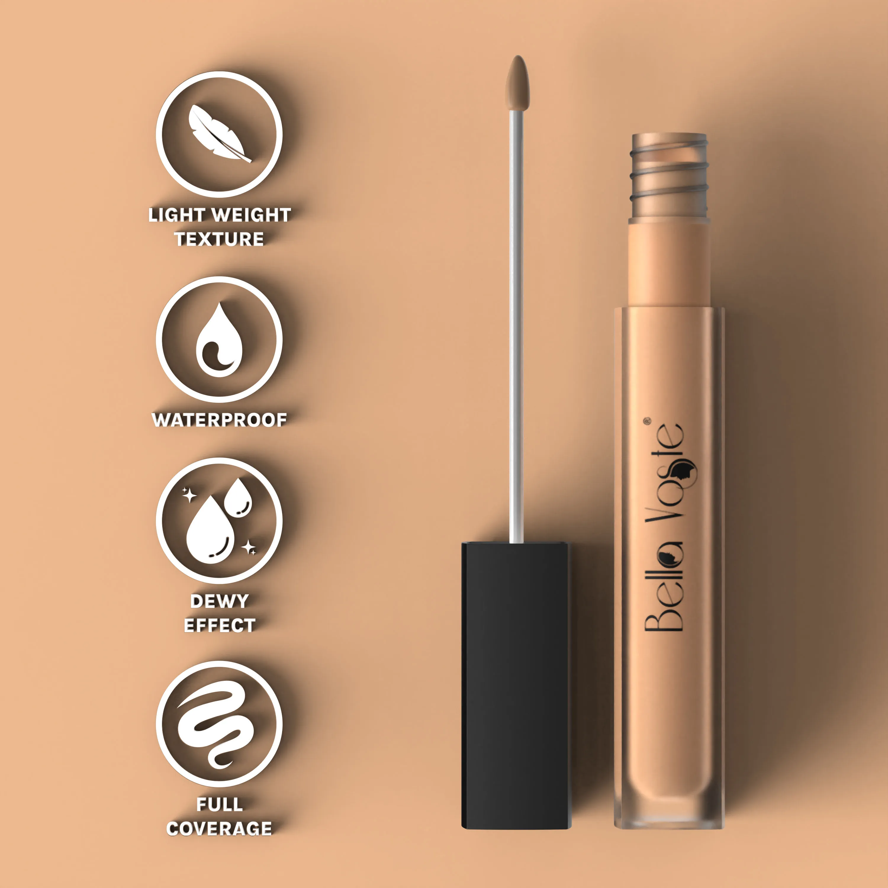 Bella Voste Hi-definition Liquid Concealer - Shade Lc-07