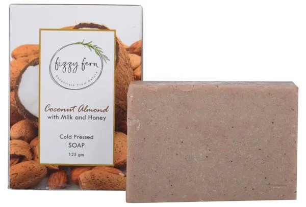 Fizzy Fern Coconut Almond Soap with Milk & Honey