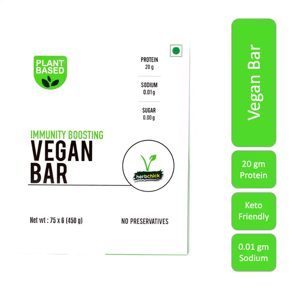 Herbchick Vegan Bar,  6 bar(s)  Natural