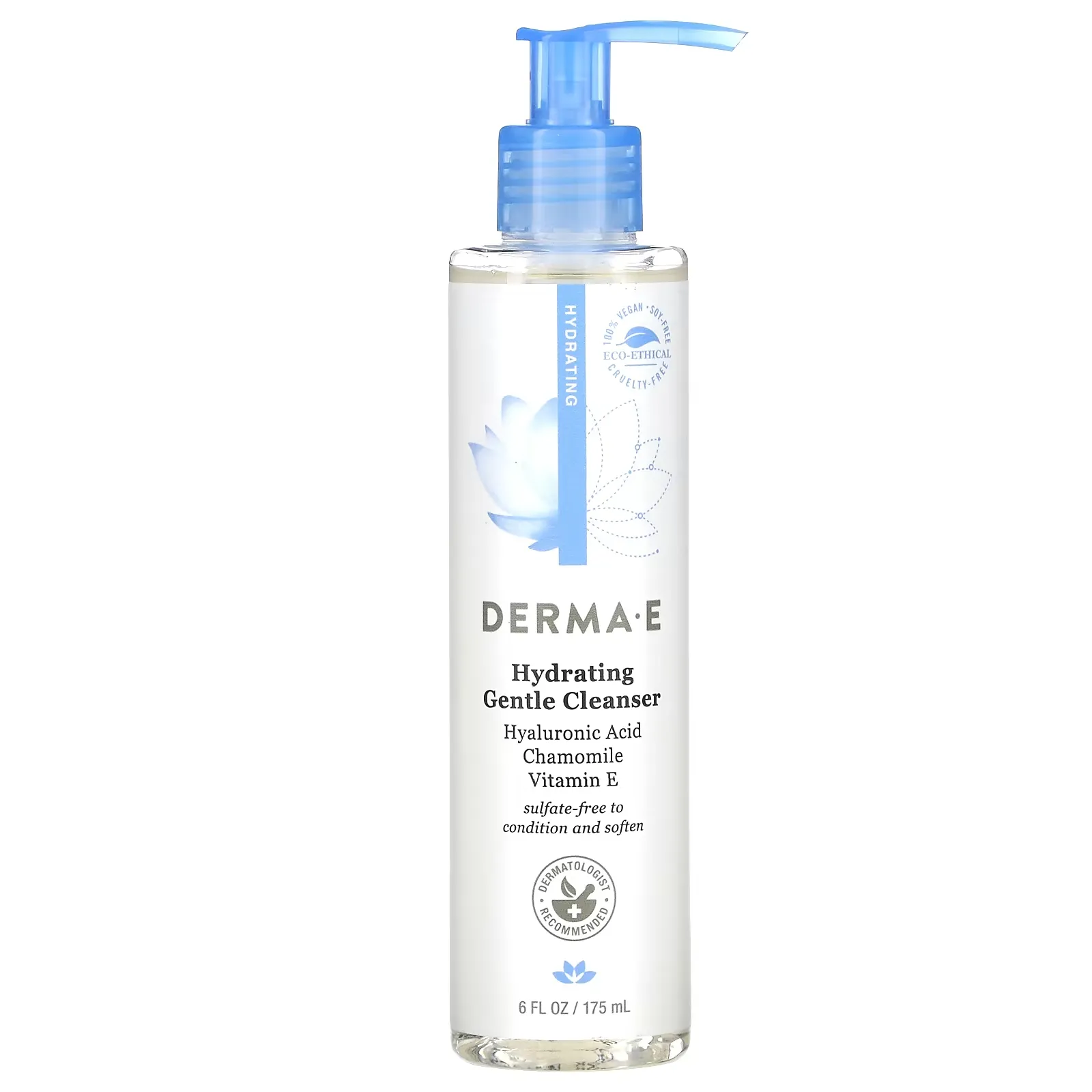 Hydrating Gentle Cleanser, Hyaluronic Acid, 6 fl oz (175 ml)