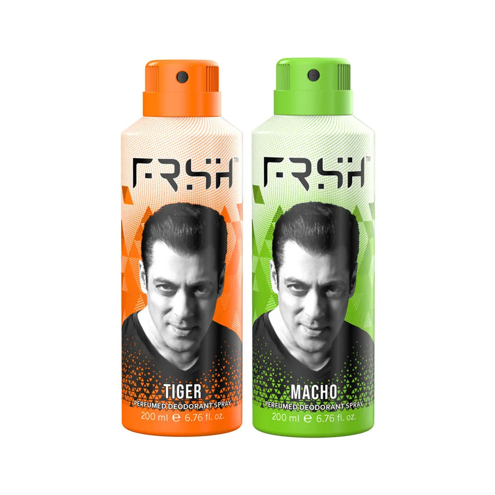 FRSH Deodorant Body Spray Tiger & Macho (Pack Of 2)