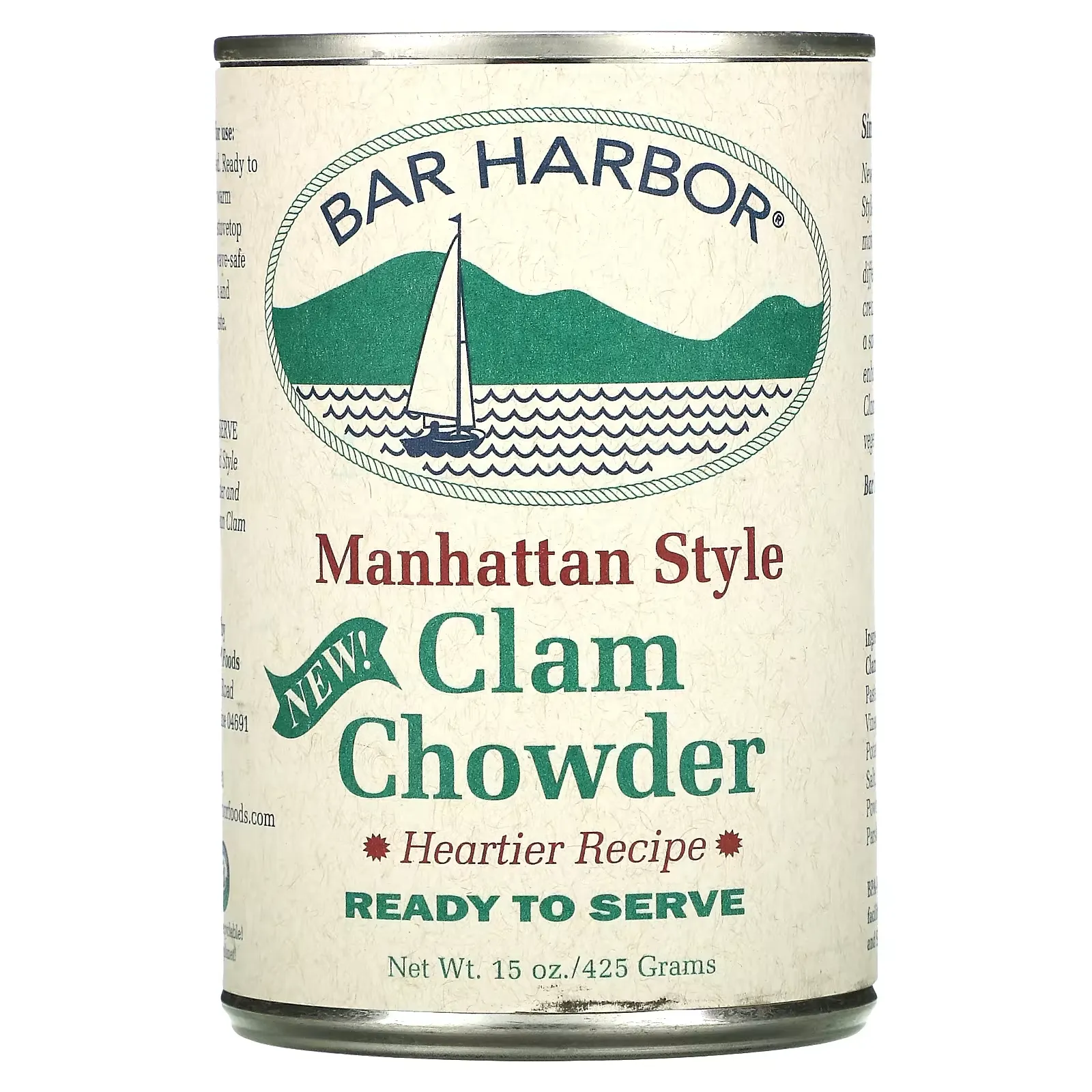 Manhattan Style Clam Chowder, 15 oz (425 g)