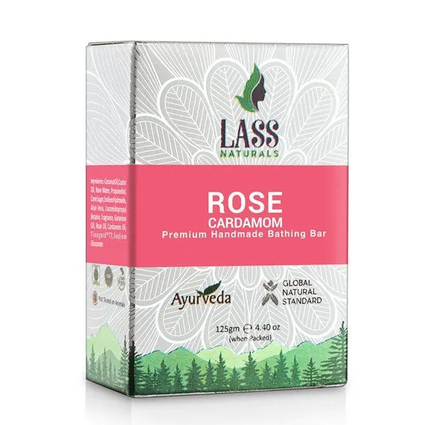 Lass Naturals Rose Cardamom Soap