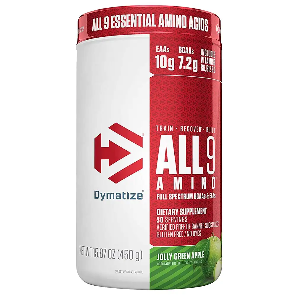 Dymatize ALL9 Amino,  0.99 lb  30 Servings  Jolly Green Apple