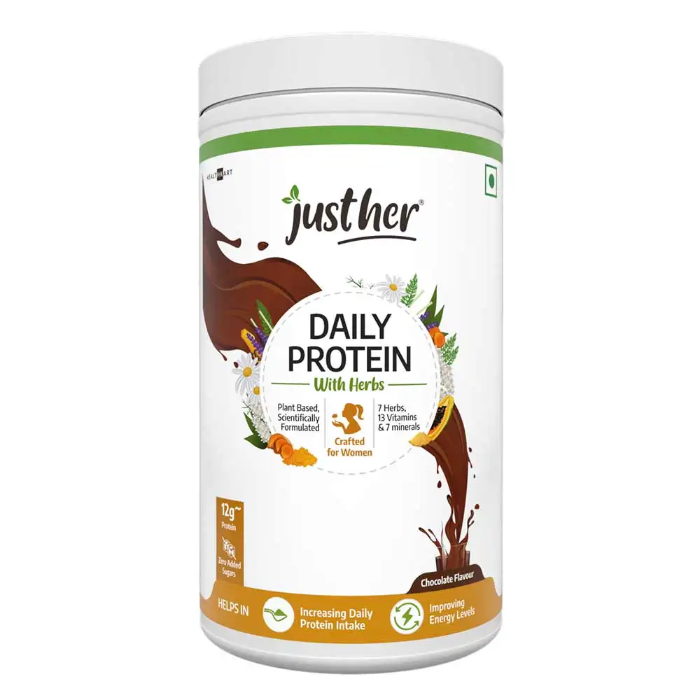 JustHer Daily Protein with Herbs,  1.1 lb  Chocolate