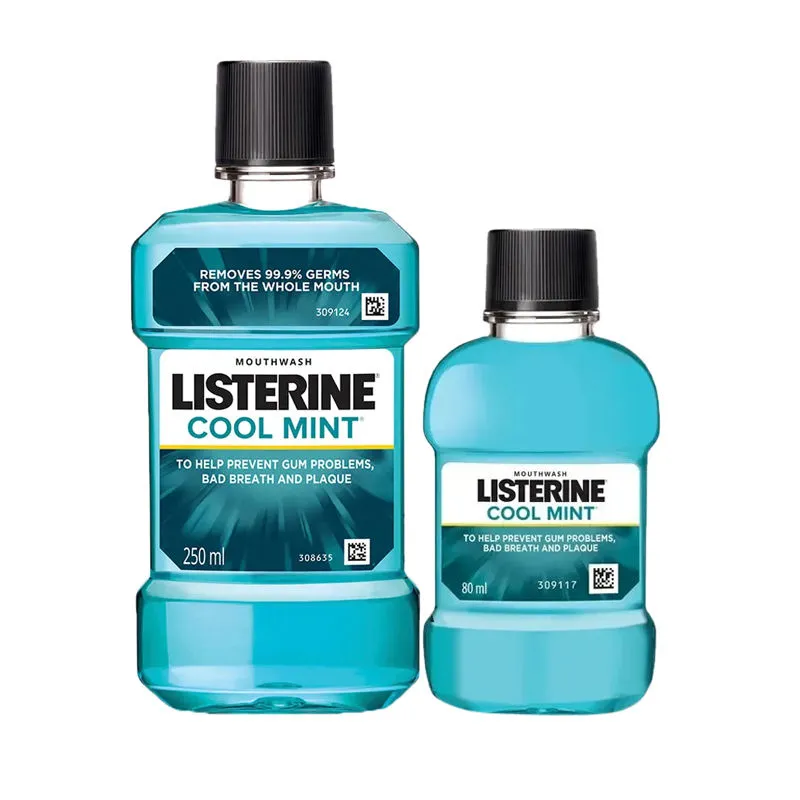 Buy Listerine Cool Mint Mouthwash 250 ml & Get Free 80 ml