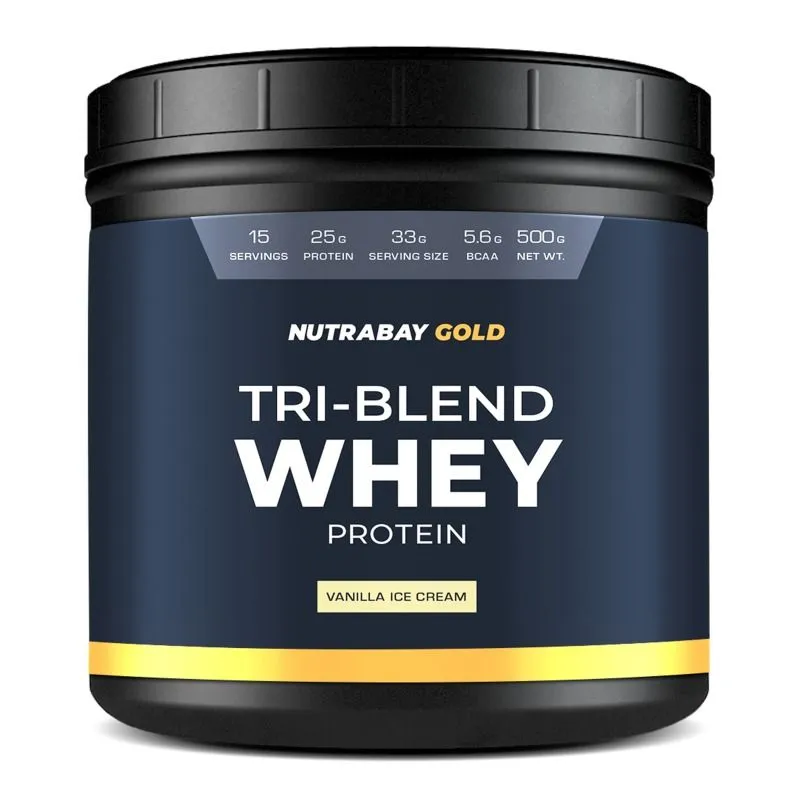 Nutrabay Gold Tri-blend Whey Protein - Vanilla Ice Cream