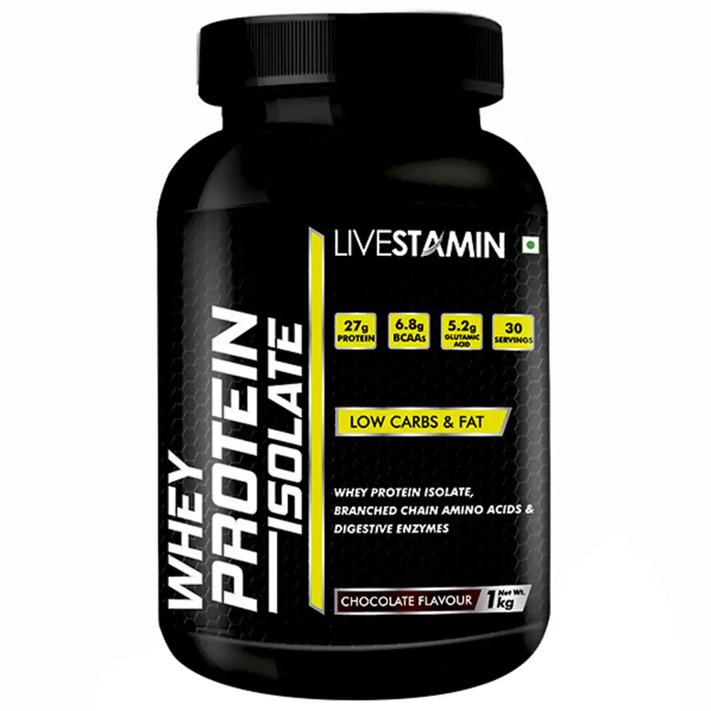 Livestamin Whey Protein Isolate,  2.2 lb  Chocolate