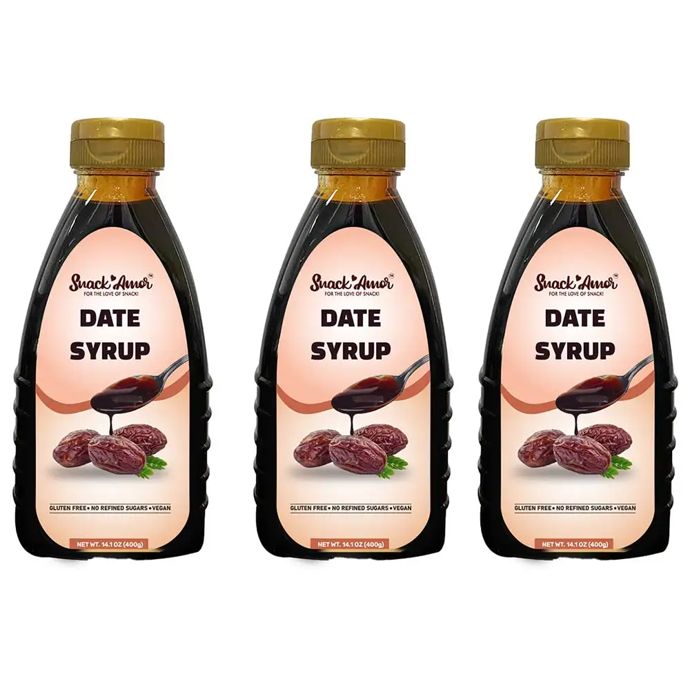 SnackAmor Date Syrup (Pack of 3),  400 g