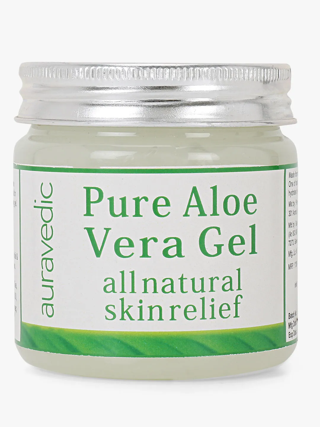 AuraVedic Pure Aloe Vera Gel for Face & Hair Gel with Green Tea, Natural De tan Gel,Anti Acne Gel