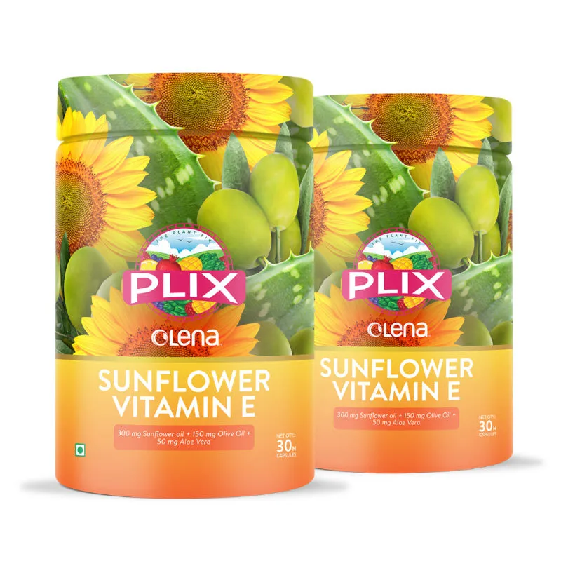 Plix Olena Sunflower Vitamin E For Youthful And Glowing Skin, Pack Of 2