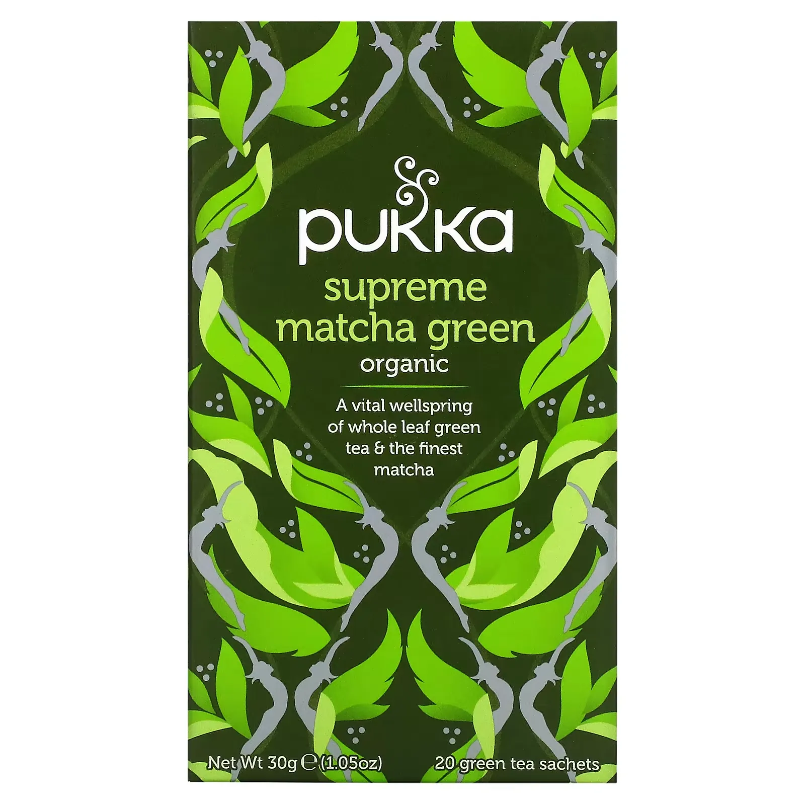 Organic Green Tea, Supreme Matcha Green, 20 Sachets, 0.05 oz (1.5 g) Each