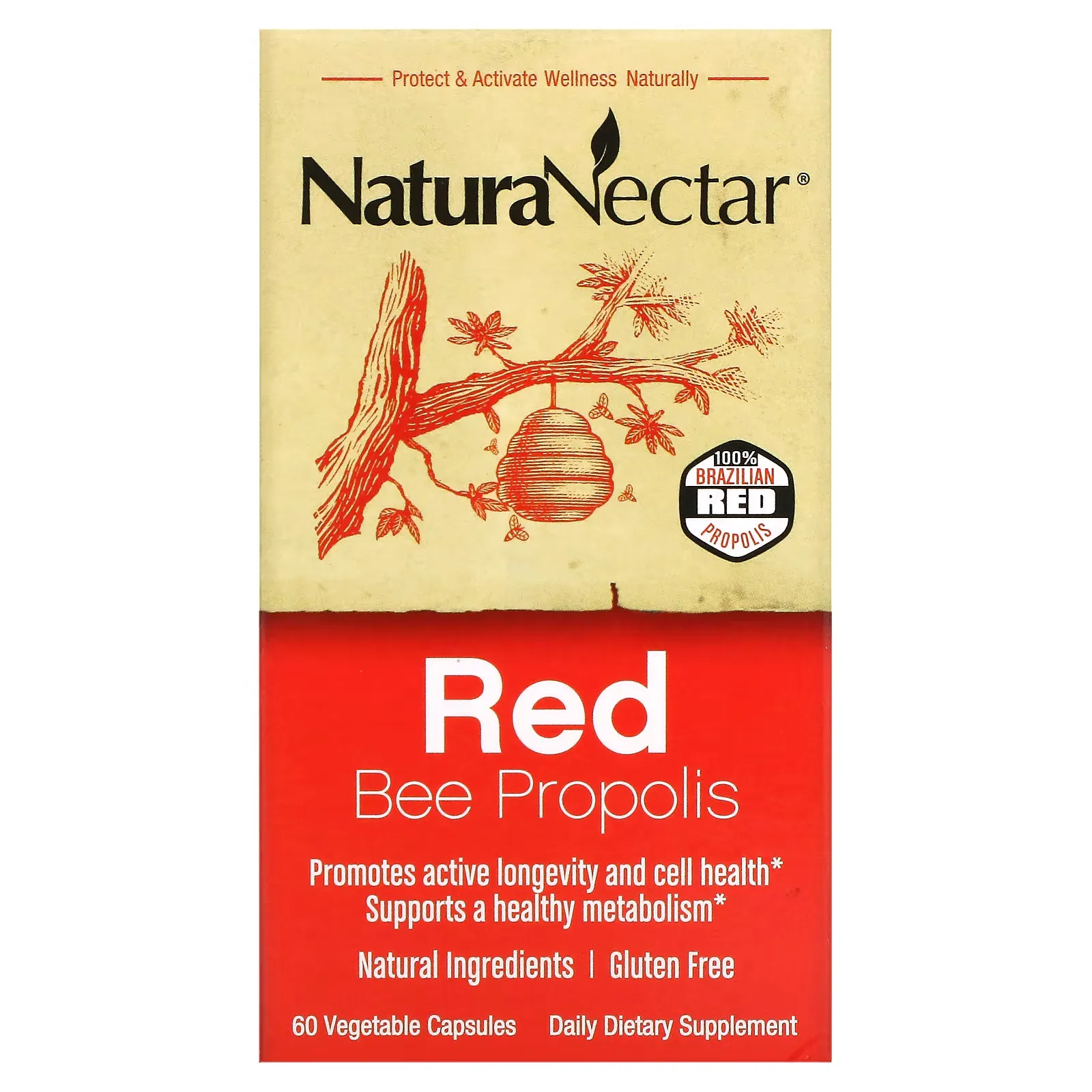 Red Bee Propolis, 60 Vegetable Capsules