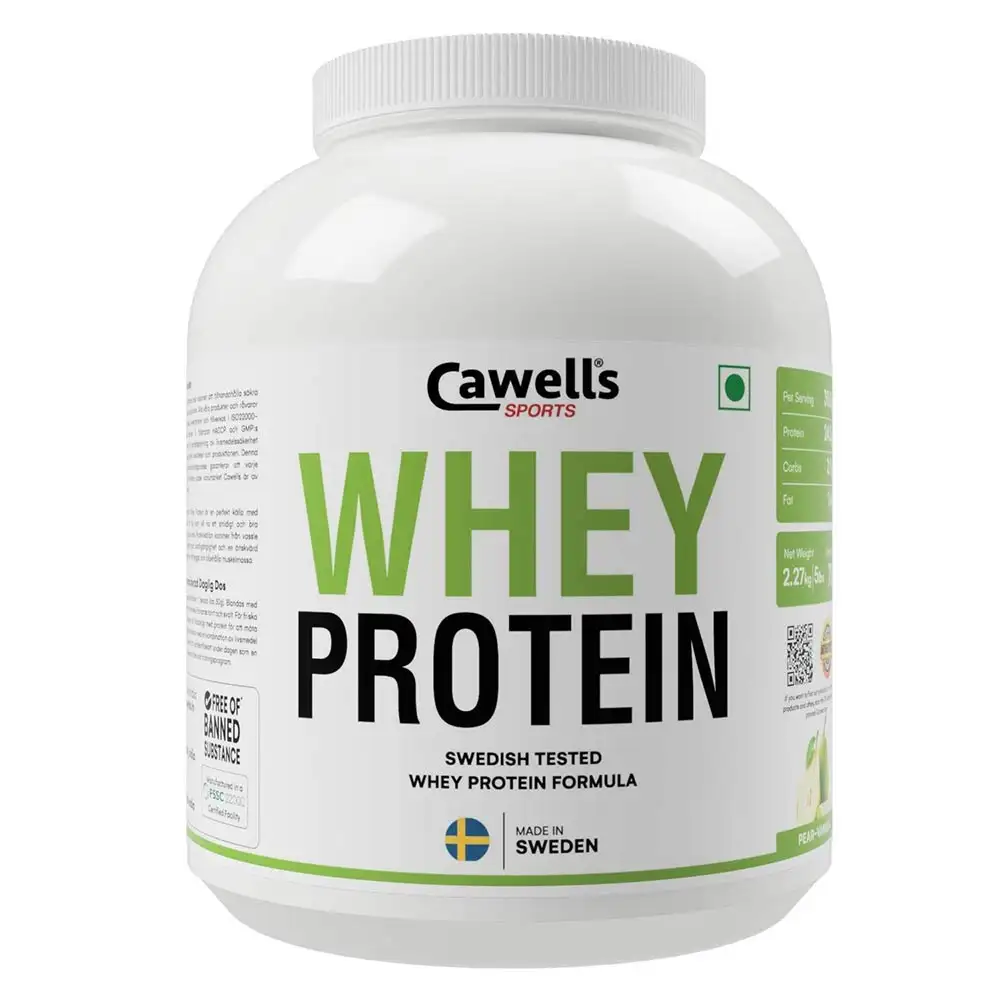 Cawells Sports Whey Protein,  5.0 lb  Pear-Vanilla