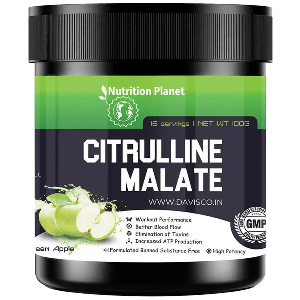 Nutrition Planet Citrulline Malate,  0.22 lb  Green Apple