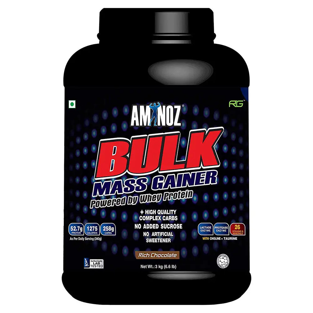 Aminoz Bulk Mass Gainer,  6.6 lb  Rich Chocolate