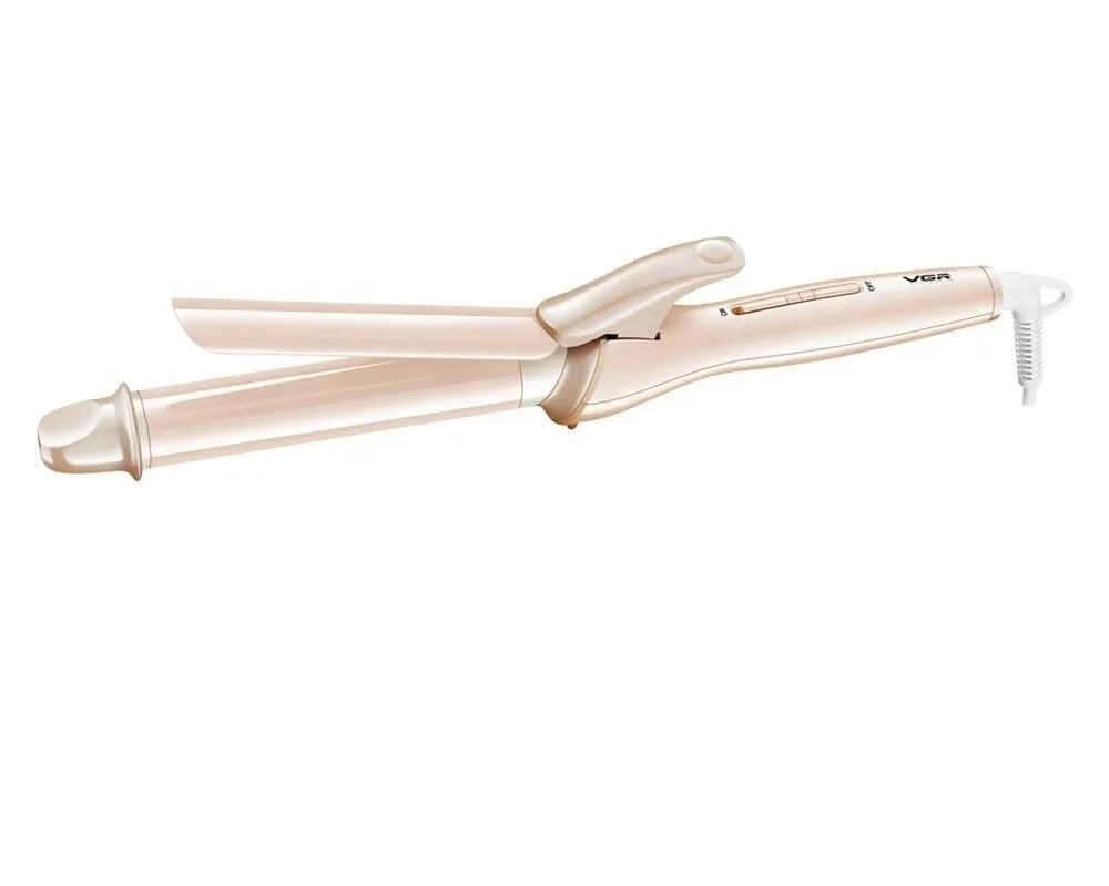 VGR V-508 Curling Iron With Ceramic Coated Plate, Power Indicator And Max Temperature 200Dc