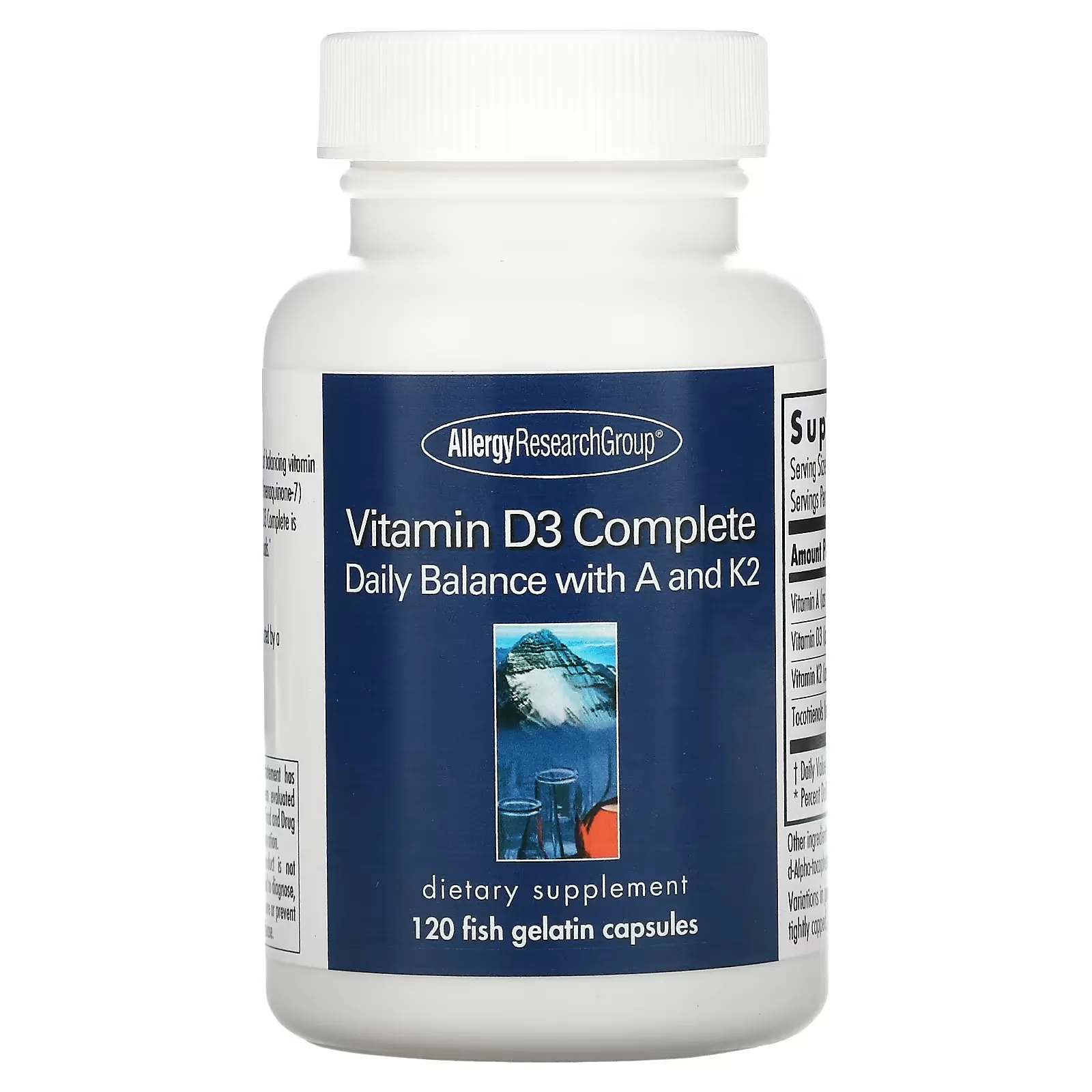 Vitamin D3 Complete, 120 Fish Gelatin Capsules