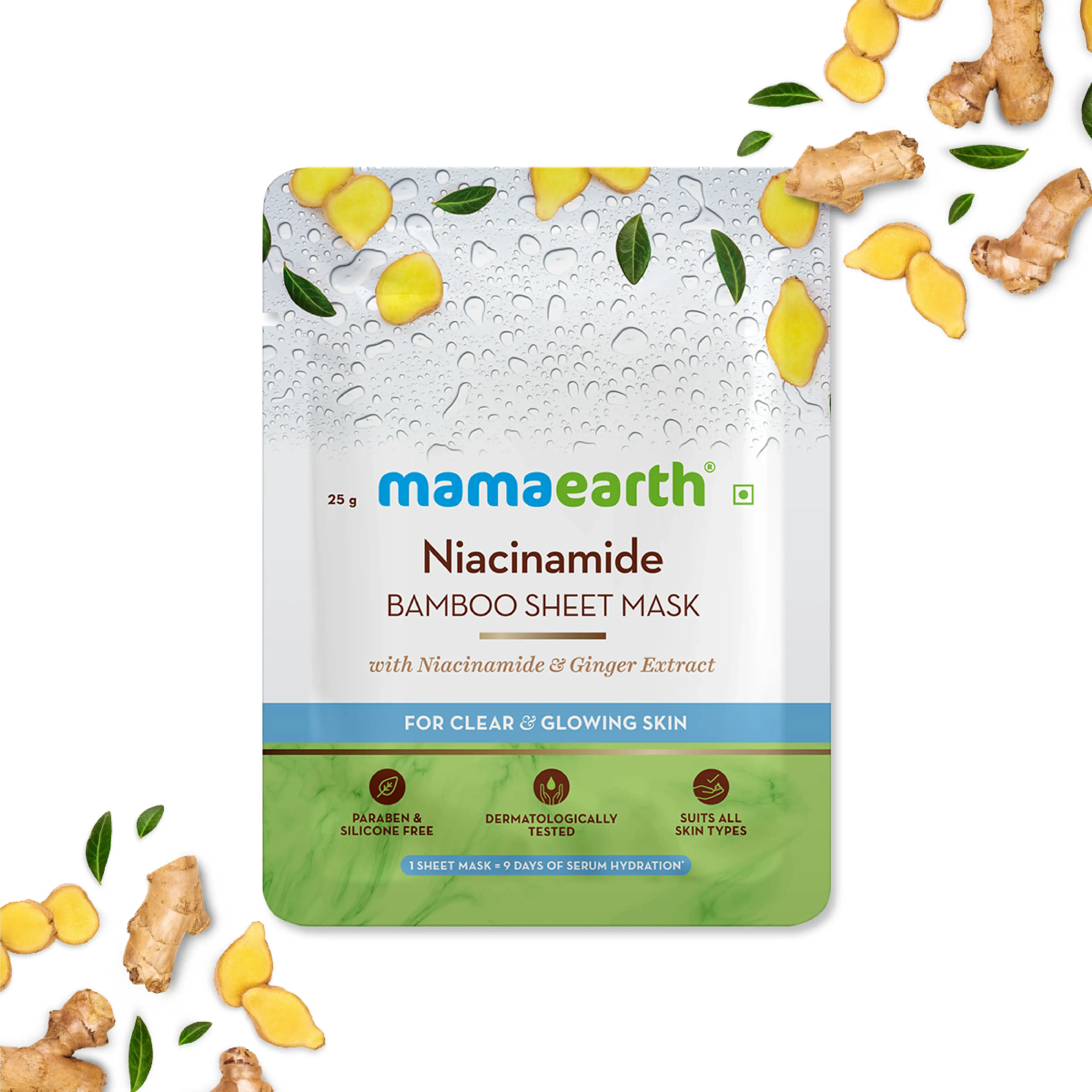 Mamaearth Niacinamide Bamboo Sheet Mask