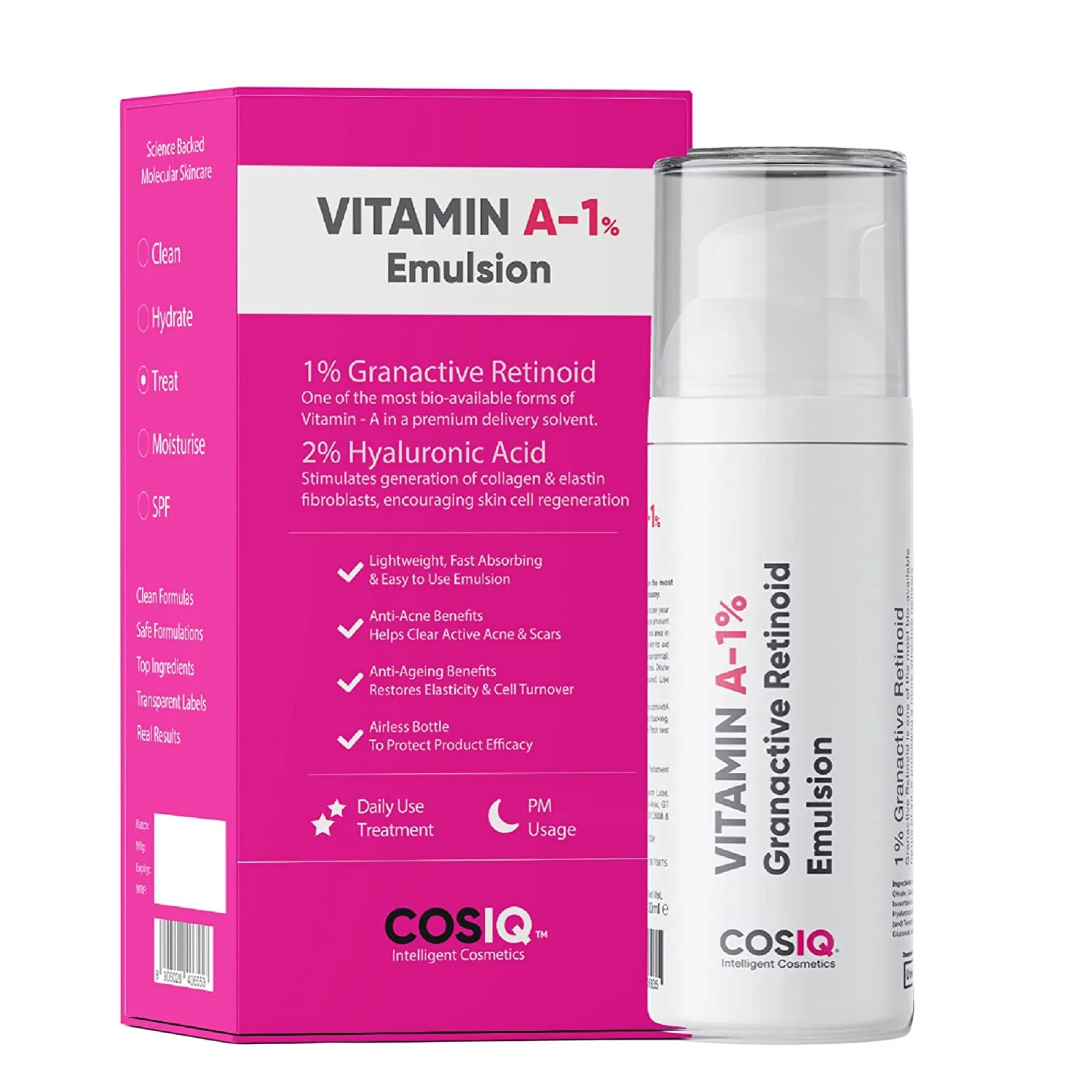 Cos-IQ Vitamin A-1% Granactive Retinoid Emulsion Anti Ageing & Anti Acne Face Serum