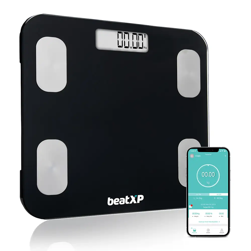 beatXP SmartPlus Weighing Scale BMI,  Black