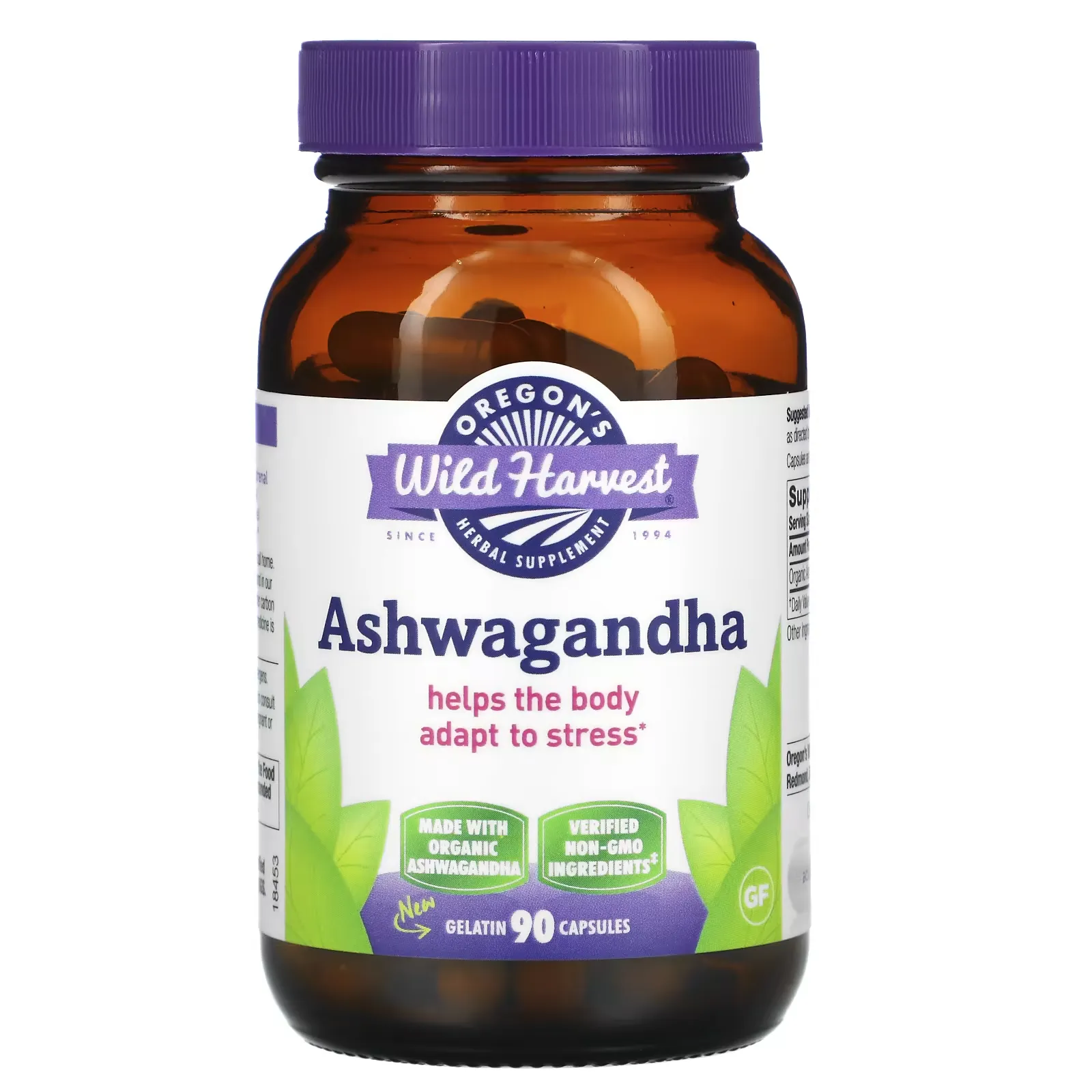 Ashwagandha, 90 Gelatin Capsules