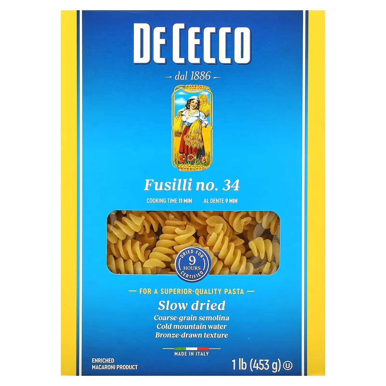 Fusilli No. 34, 1 lb (453 g)