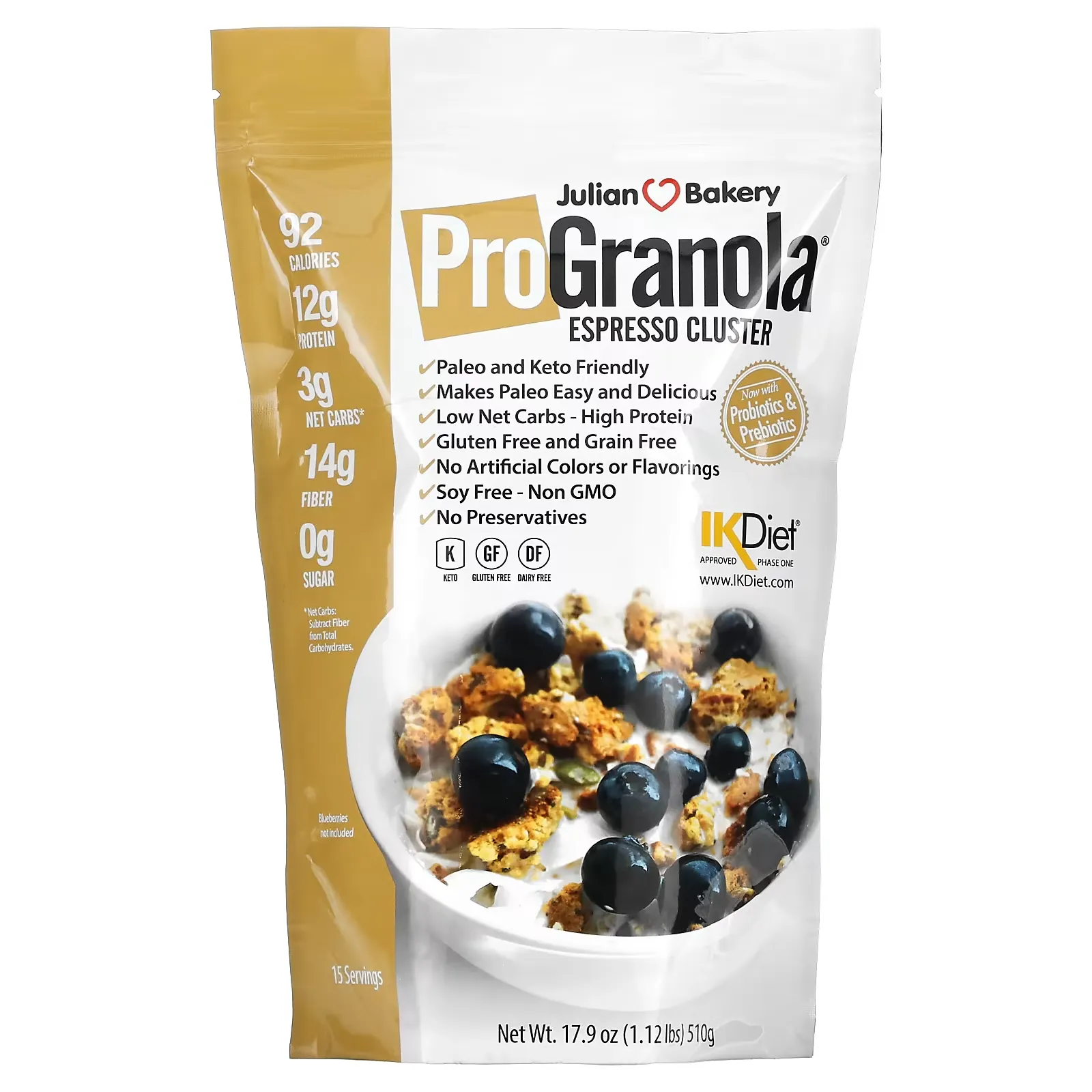 Pro Granola, Espresso Cluster, 17.9 oz (510 g)