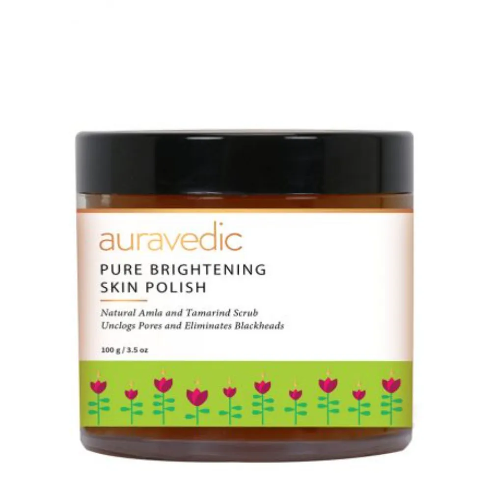 AuraVedic Brightening Polish Tan Removal Scrub for Glowing Skin