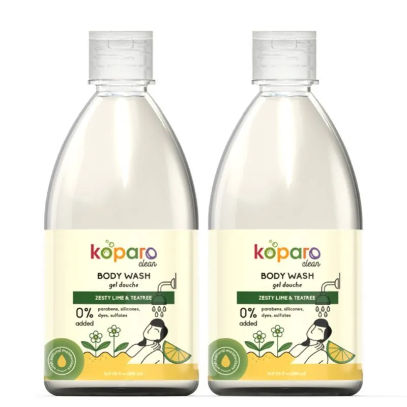 Koparo Zesty Lime & Teatree Body Wash (Pack Of 2)