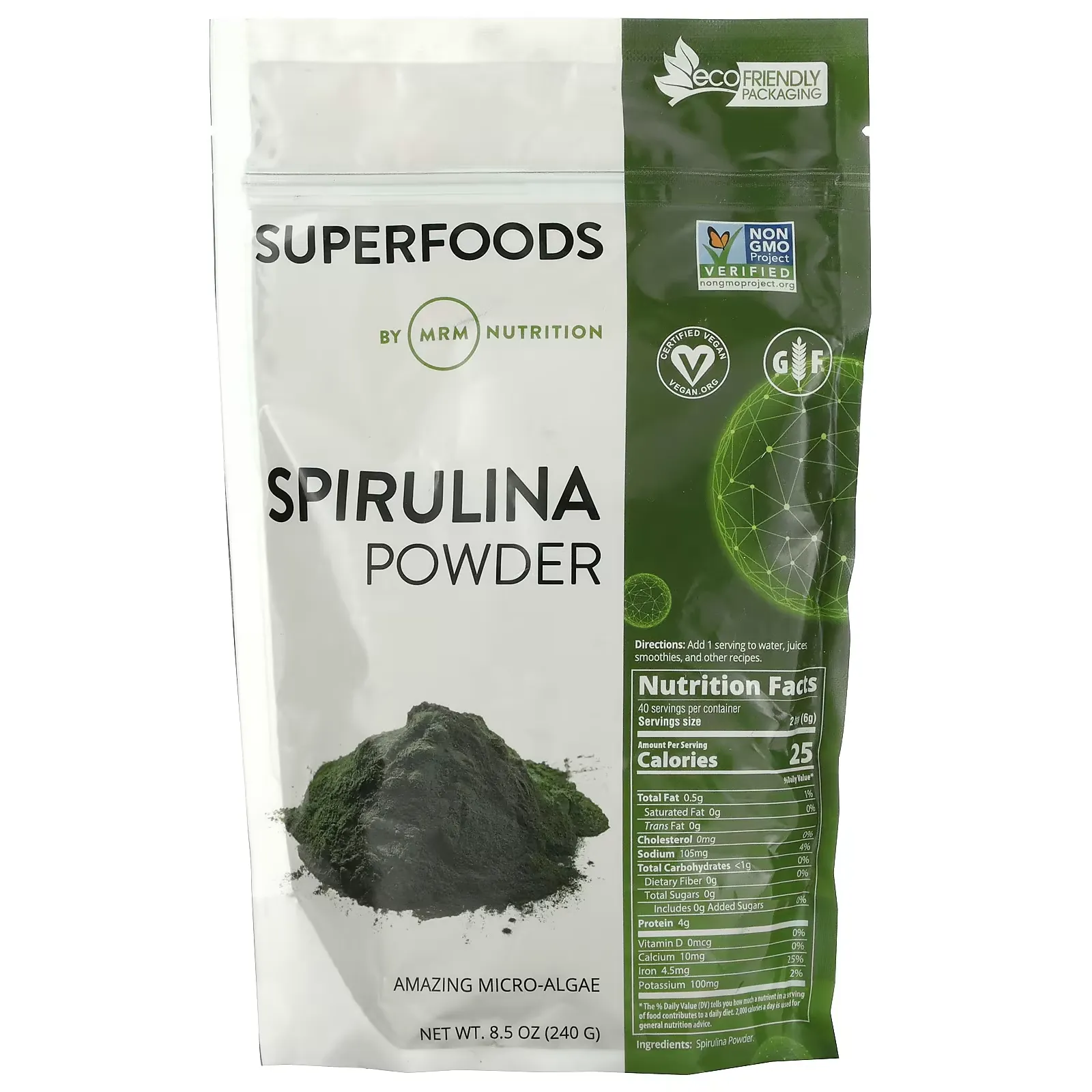 Spirulina Powder, 8.5 oz (240 g)