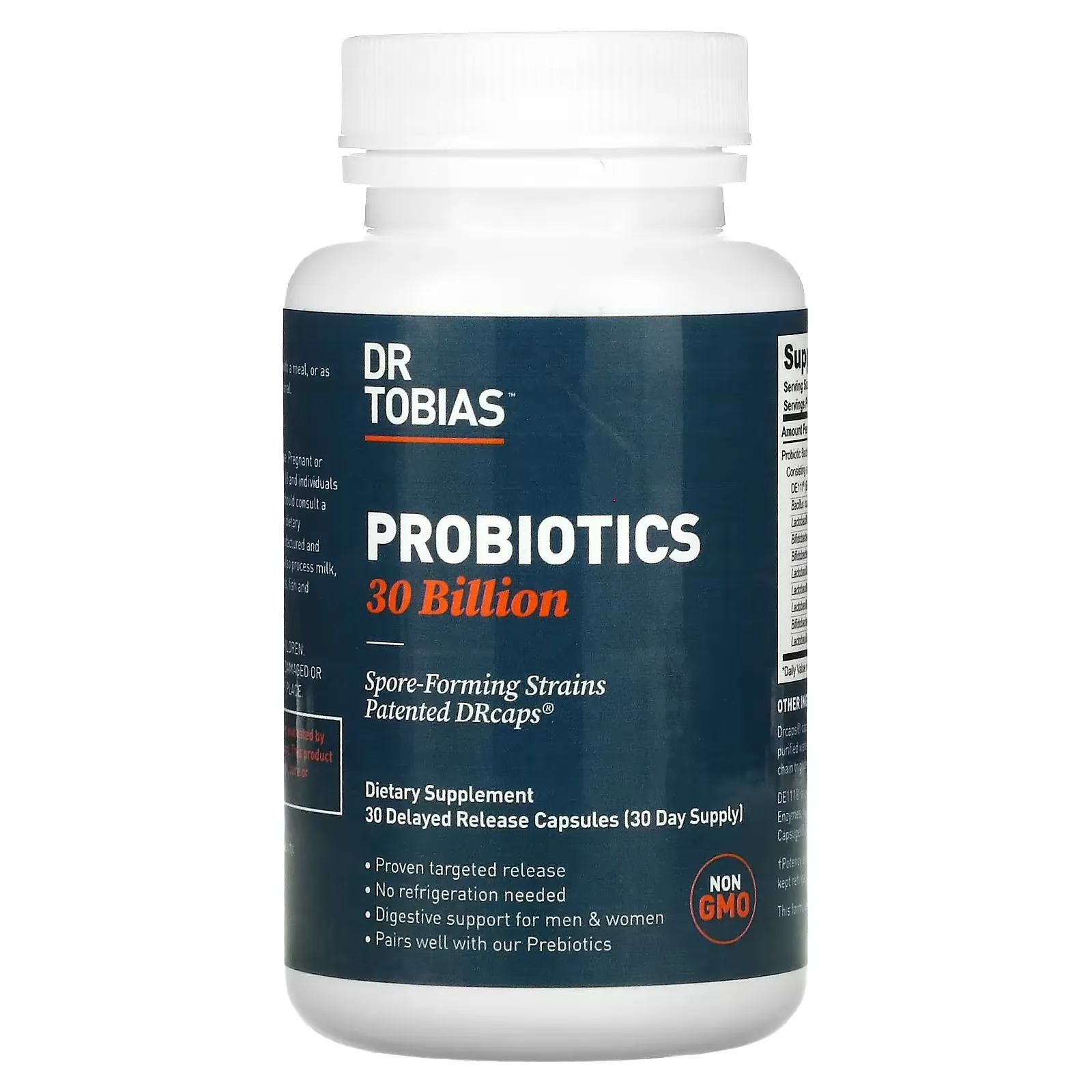 Probiotics, 30 Billion, 30 Delayed Release Capsules