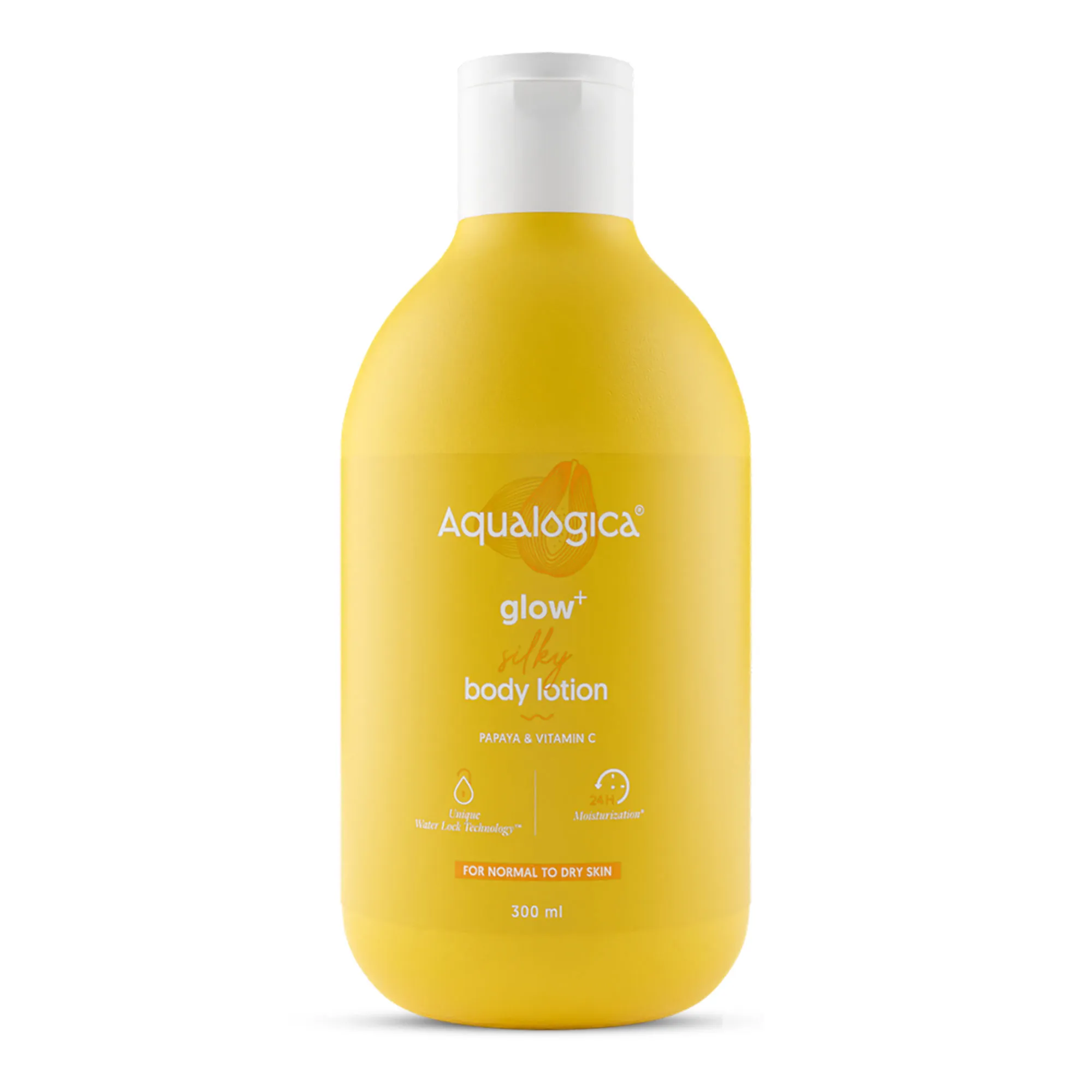 Aqualogica Glow+ Silky Body Lotion with Papaya & Vitamin C