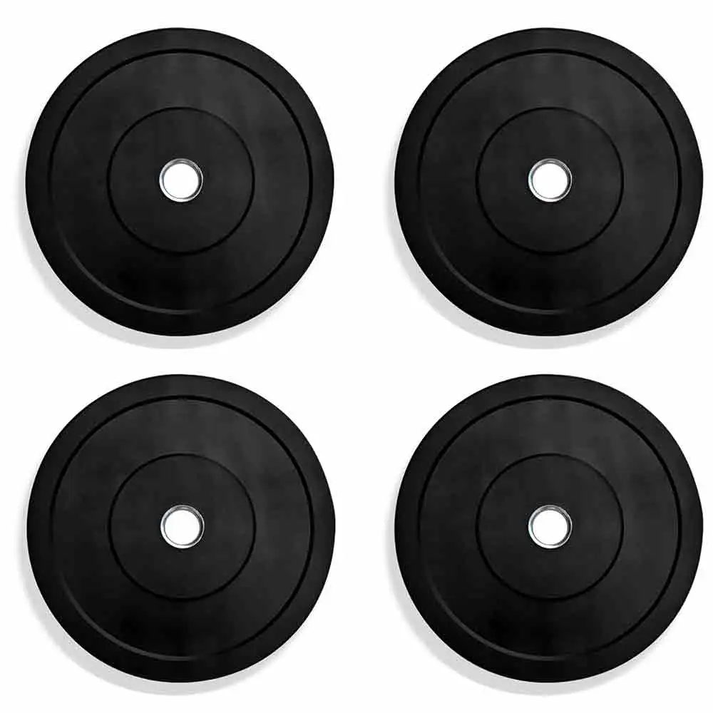 BULLAR Rubber Spare Weight Plates Set for Home Gym,  Black (2 Pair)  10 kg