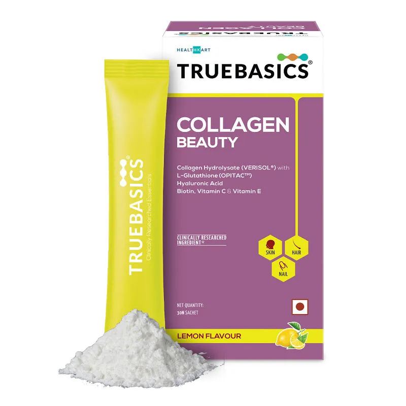 TrueBasics Collagen Beauty Sachets - Lemon