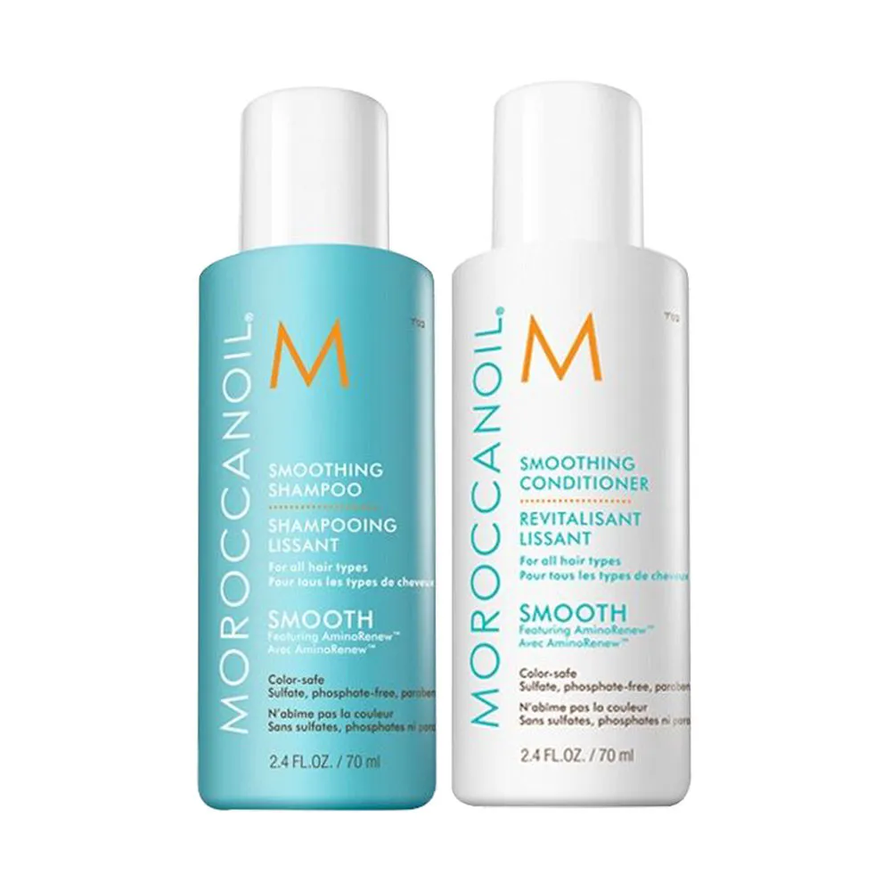 Moroccanoil Smoothing Shampoo, Conditioner Travel Size